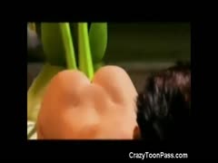 Flower vine tentacle monster fucking a slut